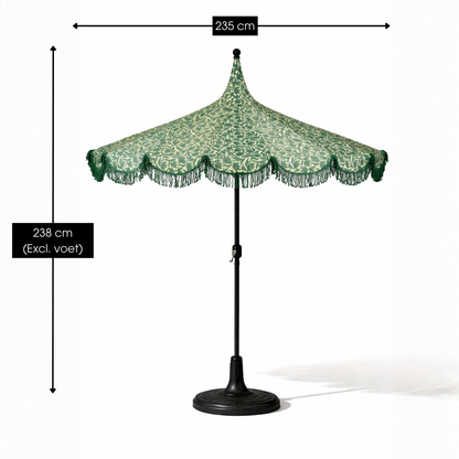 Parasol 235 cm donkergroen polyester