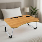 Laptoptafel opklapbaar 60x40 cm houtlook