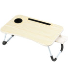 Laptoptafel opklapbaar 60x40 cm licht houtlook