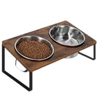 Ceruzo Double Feeder Bowl With Stand - 40X20X16 Cm
