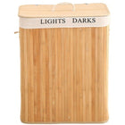 Ceruzo Laundry Basket With 2 Compartments - Laundry Sorter