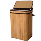 Wasmand 72L bamboe naturel bruin