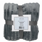 Fleece deken 150x200 cm grijs