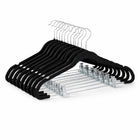 Ceruzo 20 X Clothes Hangers with Clips - Black