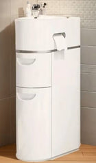 Badkamerkast smal 41x17,5x63,5 cm kunststof