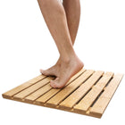 Douchemat bamboe 50x30 cm antislip