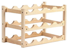 Ceruzo Wijnrek Hout - Voor 12 Wijnflessen - 45 X 22 X H28 Cm