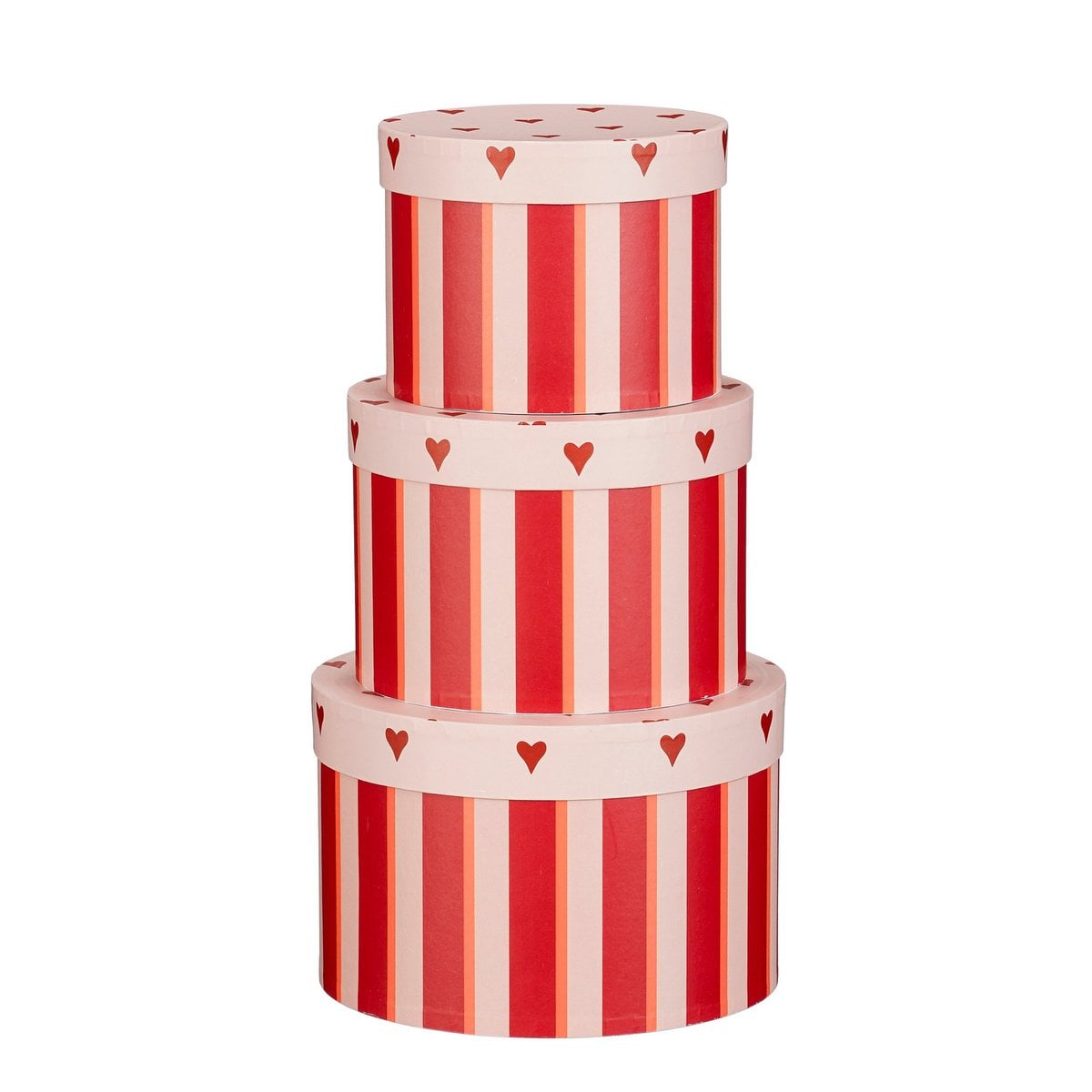 Kerst opbergdozen set  Rood
