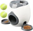 Honden snackdispenser 29x19x18 cm wit grijs