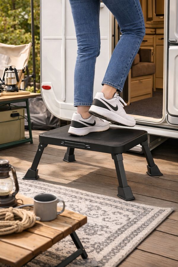 Ceruzo Opstapkruk - Inklapbaar - Camping - Caravan - Keuken