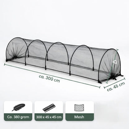 Ceruzo Kweektunnel Insectennet- 3 Meter - Opvouwbaar - Tegen Ongedierte