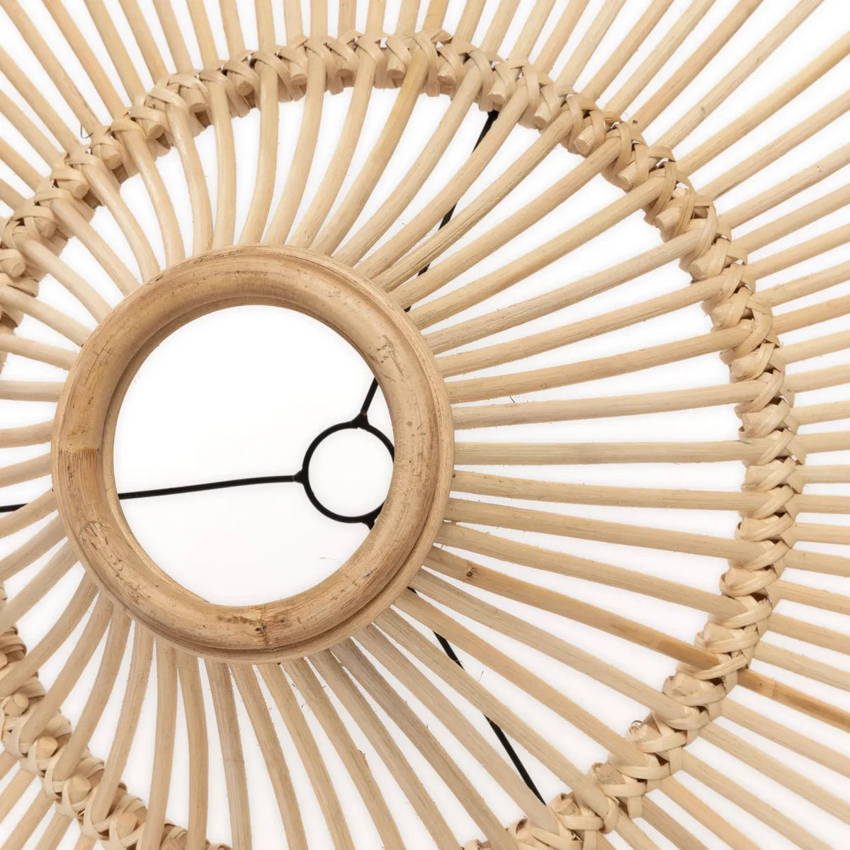 Hanglamp riet XL koepel naturel
