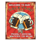 Text Sign 20x25 cm Red Iron Wall Sign
