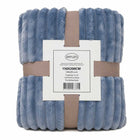 Fleece deken 150x200 cm denim blauw