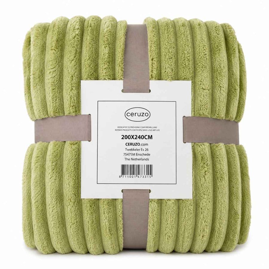 Ceruzo Fleece Deken - 200X240 Cm - Groen