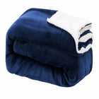 Fleece deken 150x200 cm koningsblauw