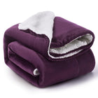 Fleece deken 150x200 cm paars