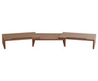 Monitor standaard Ceruzo bruin verstelbaar 80-112.5 cm MDF