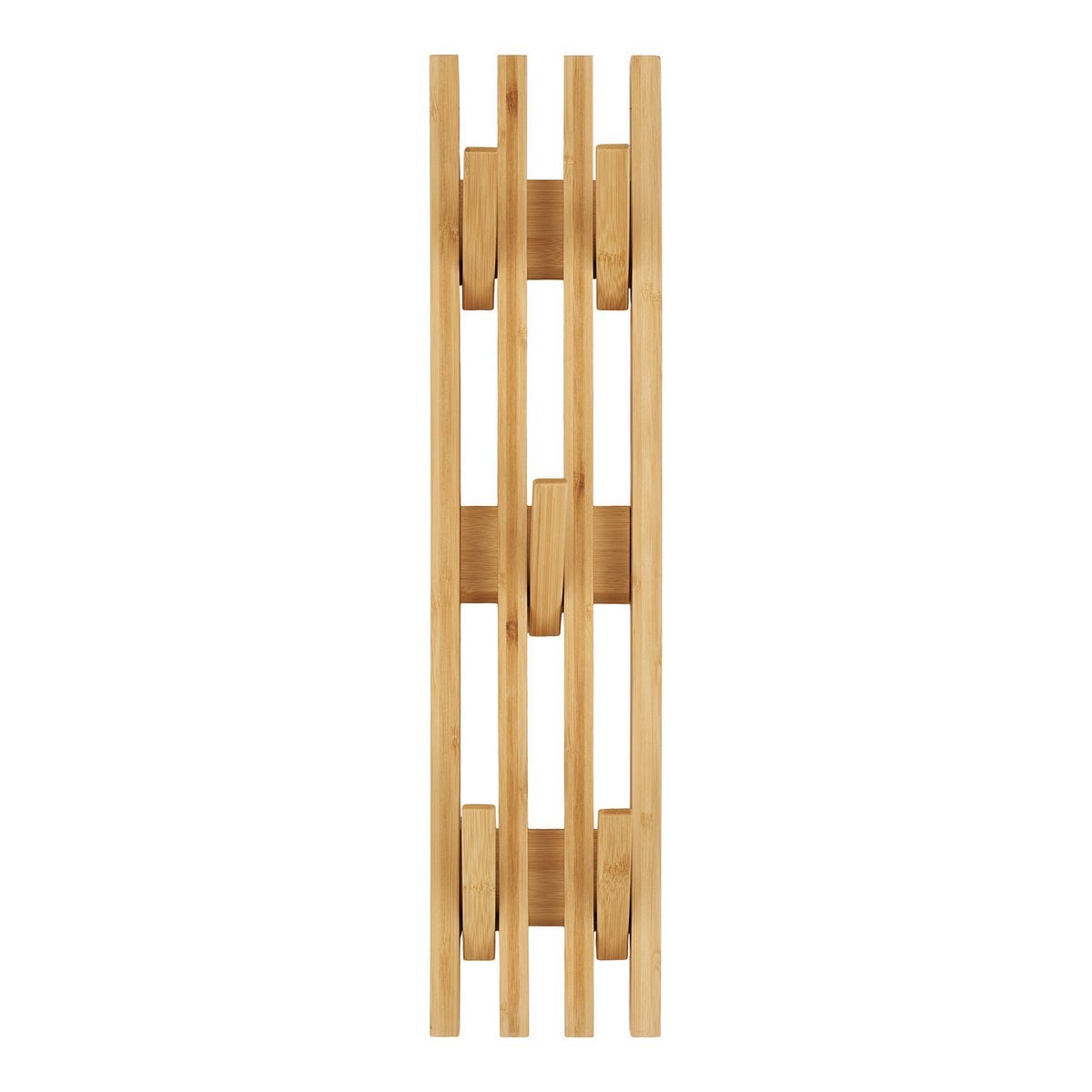 Kapstok hout bamboe bruin 60x14x9,5 cm