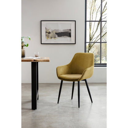 Eetkamerset massief acaciahout 160x85 cm