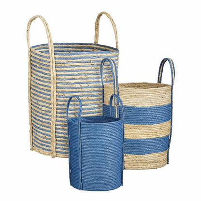 Plantenmand set blauw 3 stuks Ø29-35 cm