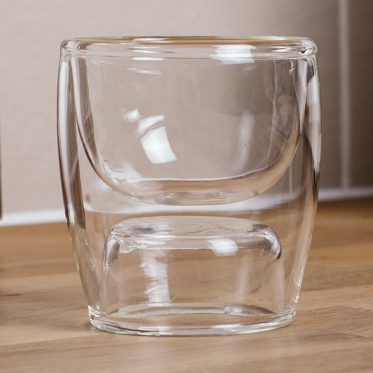 Espressokop 2-in-1 omkeerbaar keramiek glas