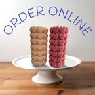 Hartpilaarkaars 13.9 cm beige roze paars geel