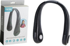 Nekventilator zwart USB oplaadbaar 3 snelheden