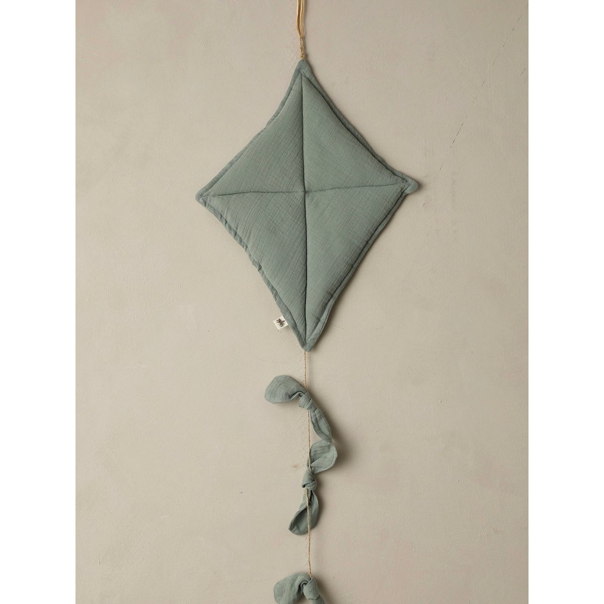Wanddecoratie KITE 40x33 cm mosselin jute