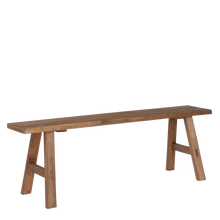 Houten bankje 108x20x37 cm gerecycled hout bruin