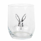 Waterglas 300 ml transparant glas konijn