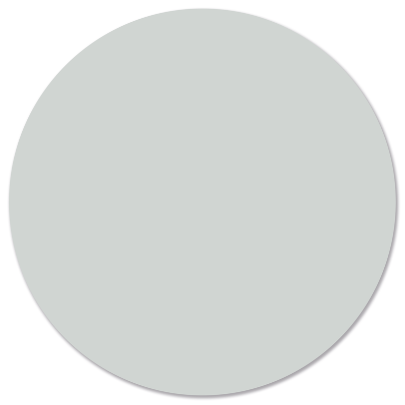 Wall circle plain pale green