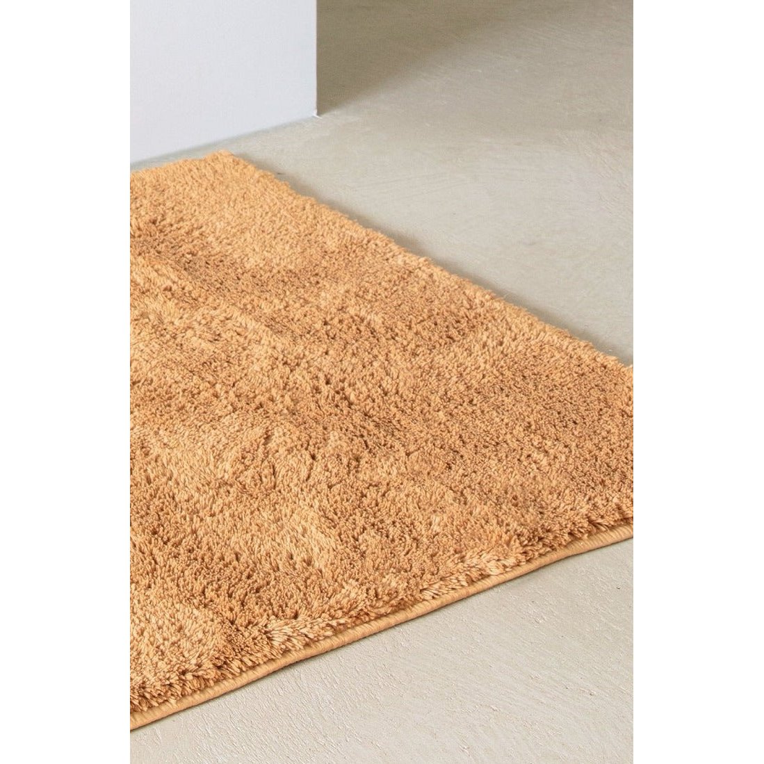 Badmat 60x90 cm katoen karamel