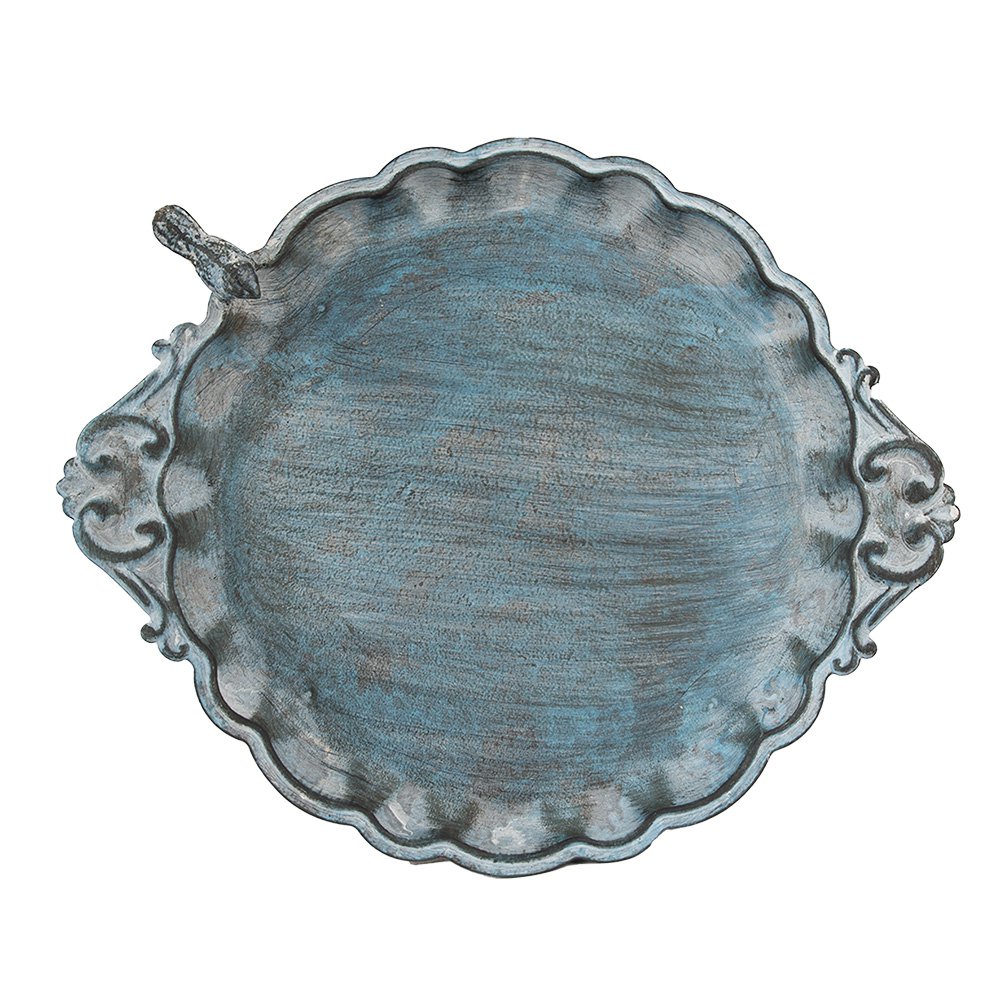 Vogelvoederbak 37x29x5 cm blauw ijzer