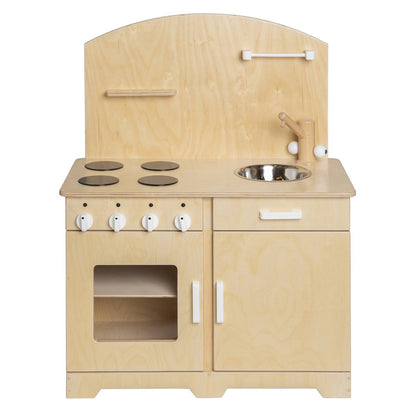 Van Dijk Toys Houten Speelgoed Keuken Peuters Naturel Wit