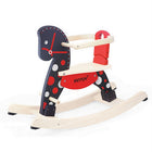 Pintoy Fancy Wooden Rocking Horse With Detachable Safety Bar