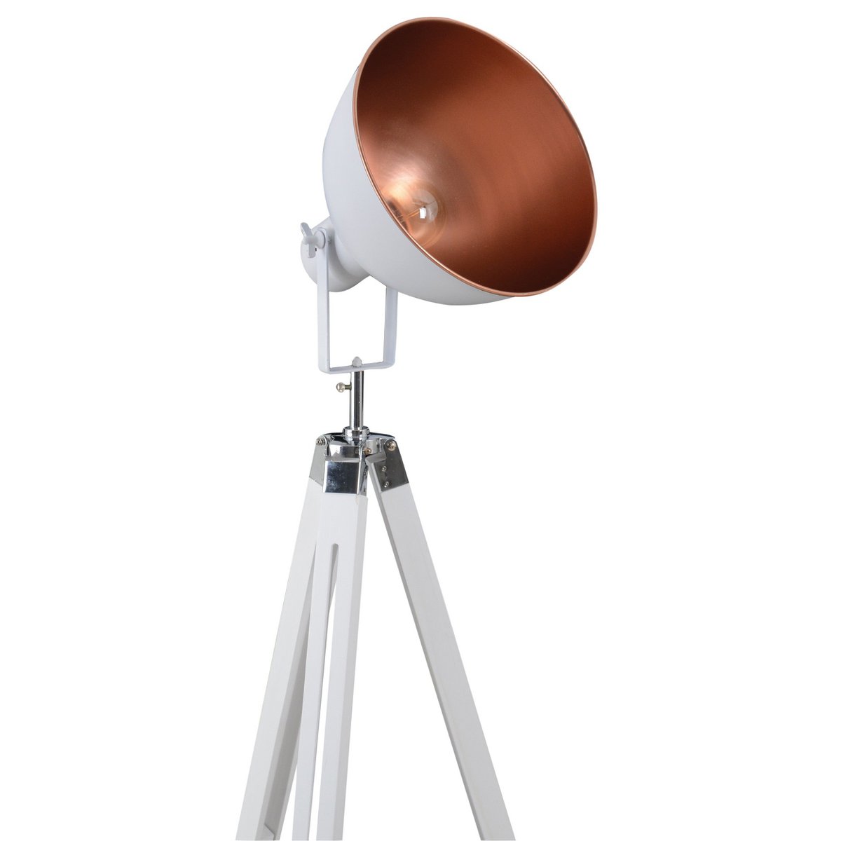 Christie Staande Lamp Metaal Wit E27 Hoogte 90 130 Cm
