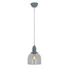Hanglamp groen glas metaal 18,5x18,5x110 cm E27
