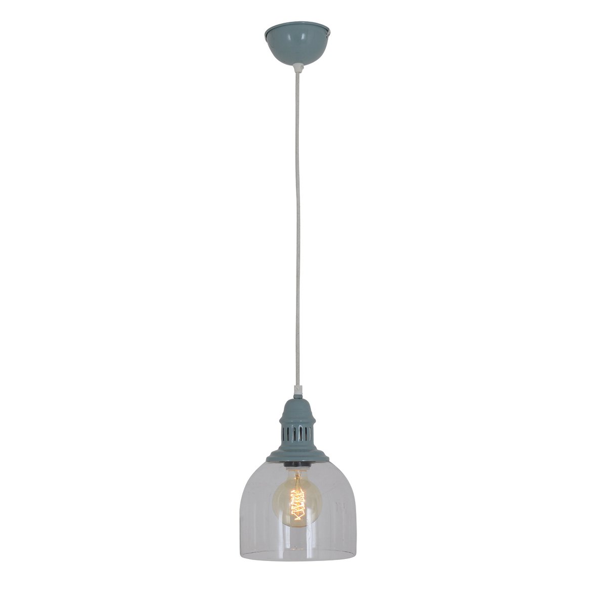 Glazen Hanglamp Mumbai Groen Retro Klassiek Metaal E27