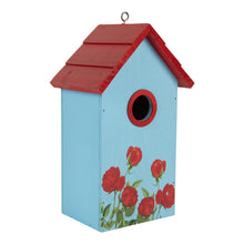 Vogelhuis 15x10x22 cm Blauw Hout