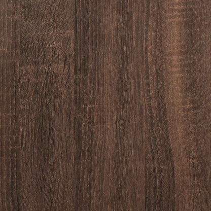 Hoekwandschap 32x32x127,5 cm bewerkt hout bruin eikenkleurig