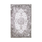 Vloerkleed zwart wit 160x230 cm chenille polyester