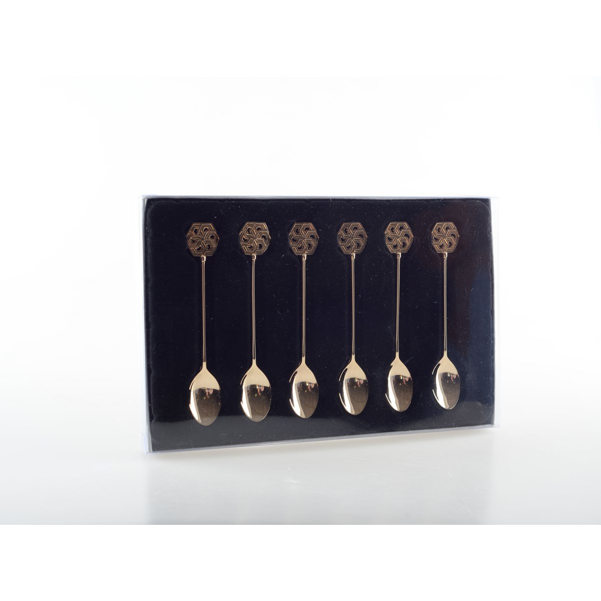 Theelepels goud set van 6