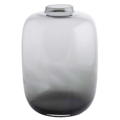 Vaas glas Artic grey Ø17xH24 cm