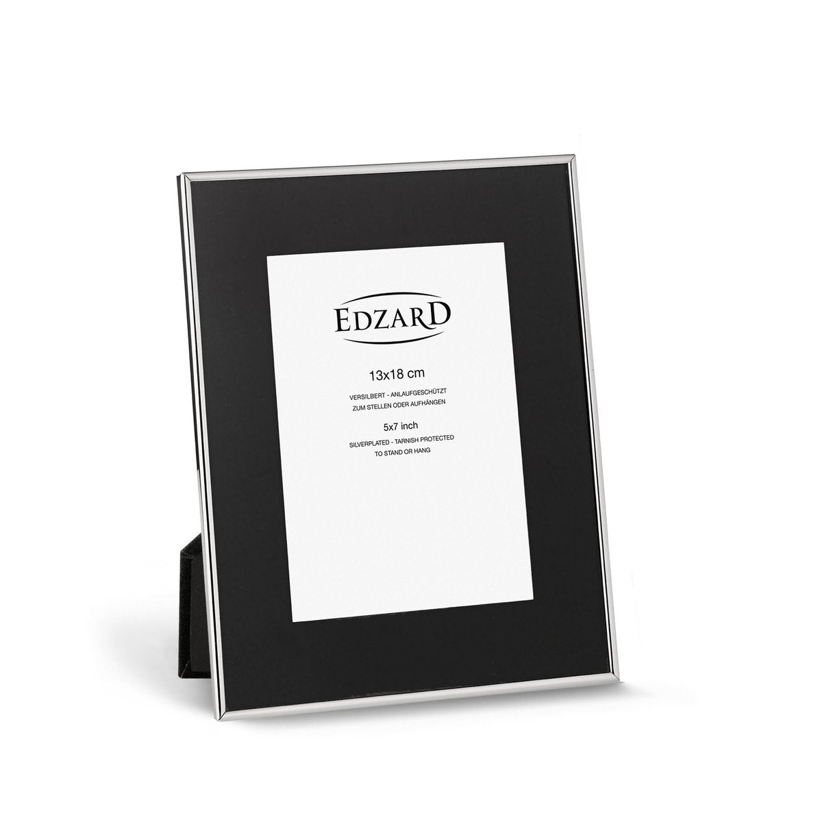 Fotolijst 10x15 cm verzilverd zilver zwart