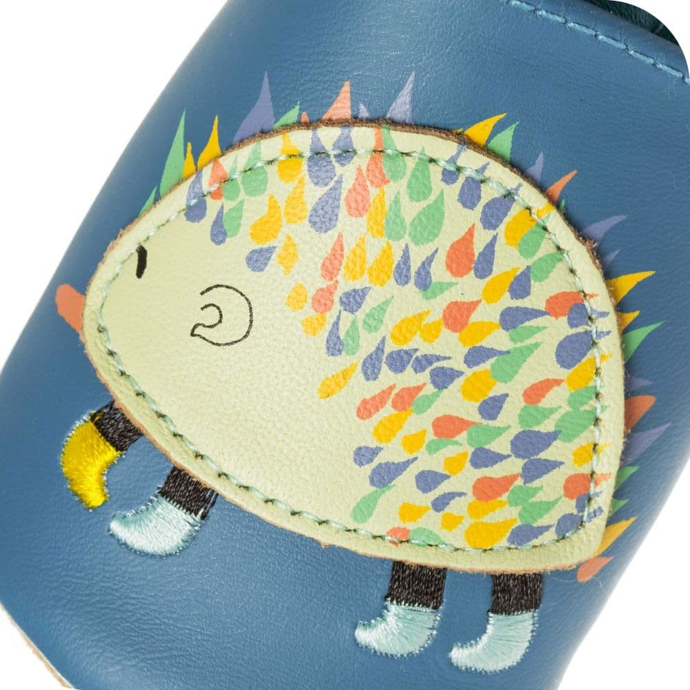 Babyslofjes leer egel 0-6 mnd