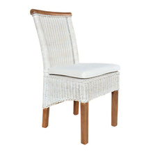 Eetkamerstoel Rattan Witte Perth Rotan Natuur Duurzaam