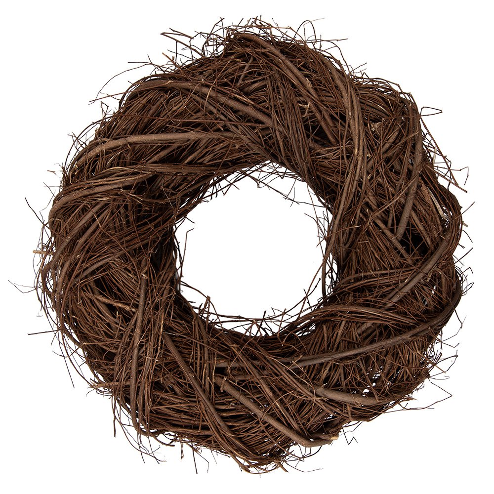 Krans Ø 40x11 cm Bruin Rotan