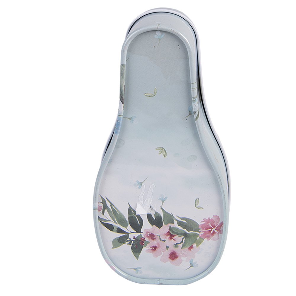 Bewaarblik 14x7x5 cm blauw metaal