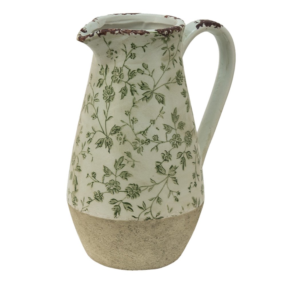 Kan 20x14x25 cm groen keramiek